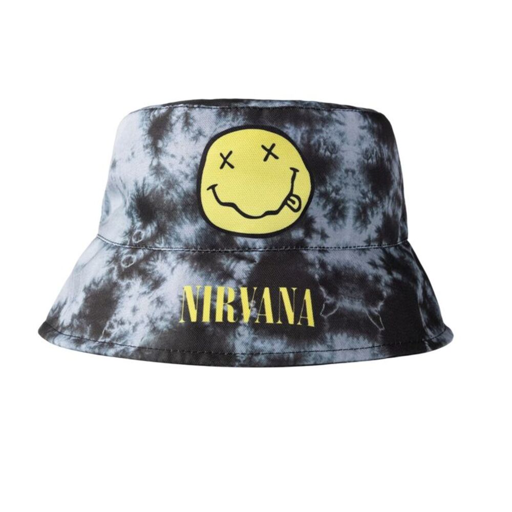 Nirvana Unisex Adult Logo Bucket Hat / Black